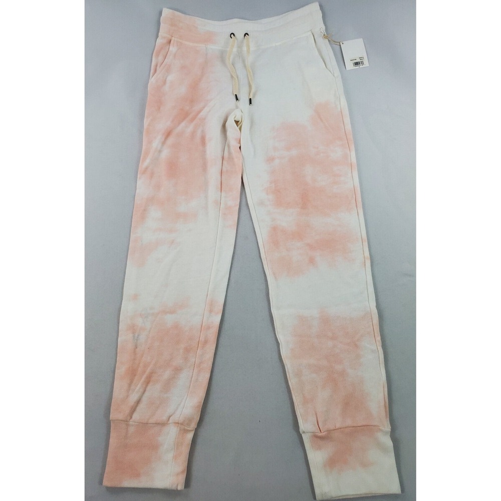 Splendid Women Sweatpants RS0A1SN Tie Dye Peach Pockets S USA Made NEW